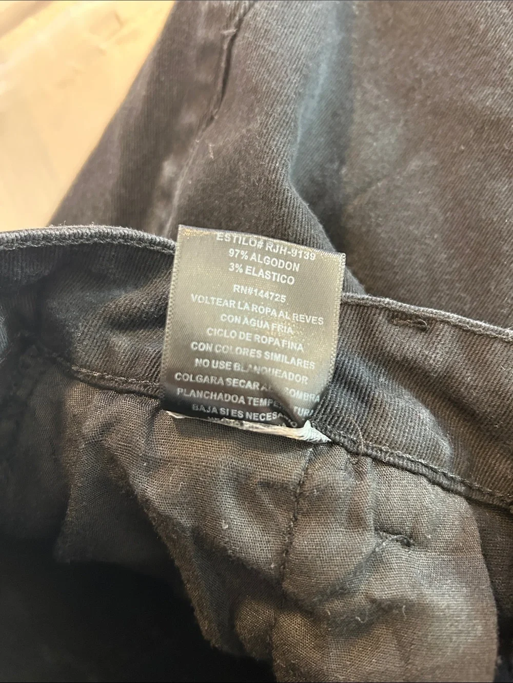American Bazi Black Relaxed Cargo Jeans